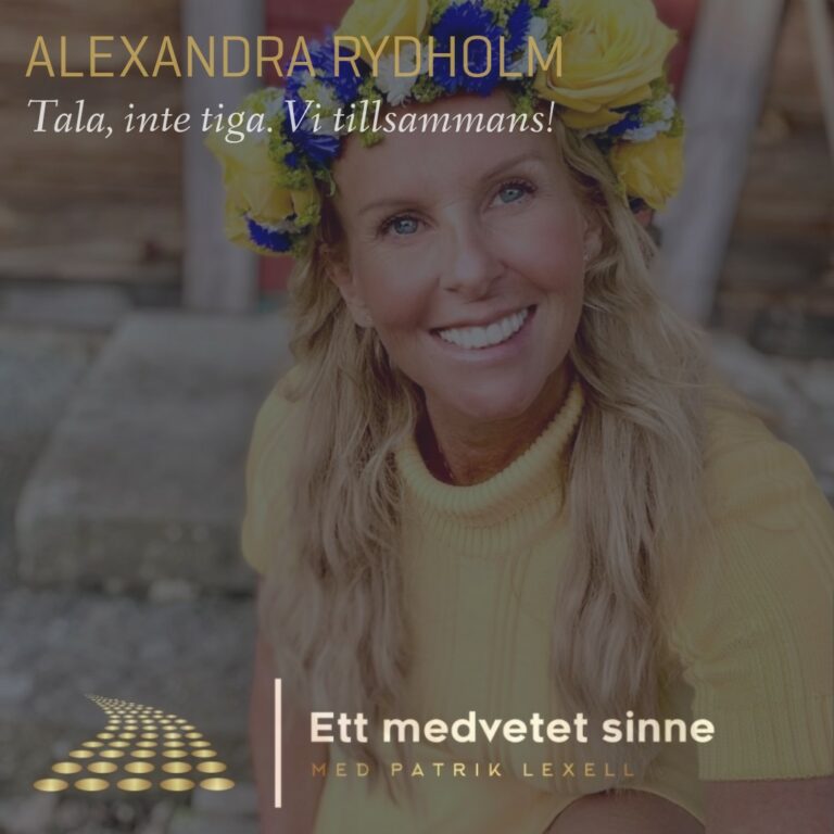 Alexandra Rydholm lyfter vikten om första hjälpen till psykisk hälsa och att våga tala.
